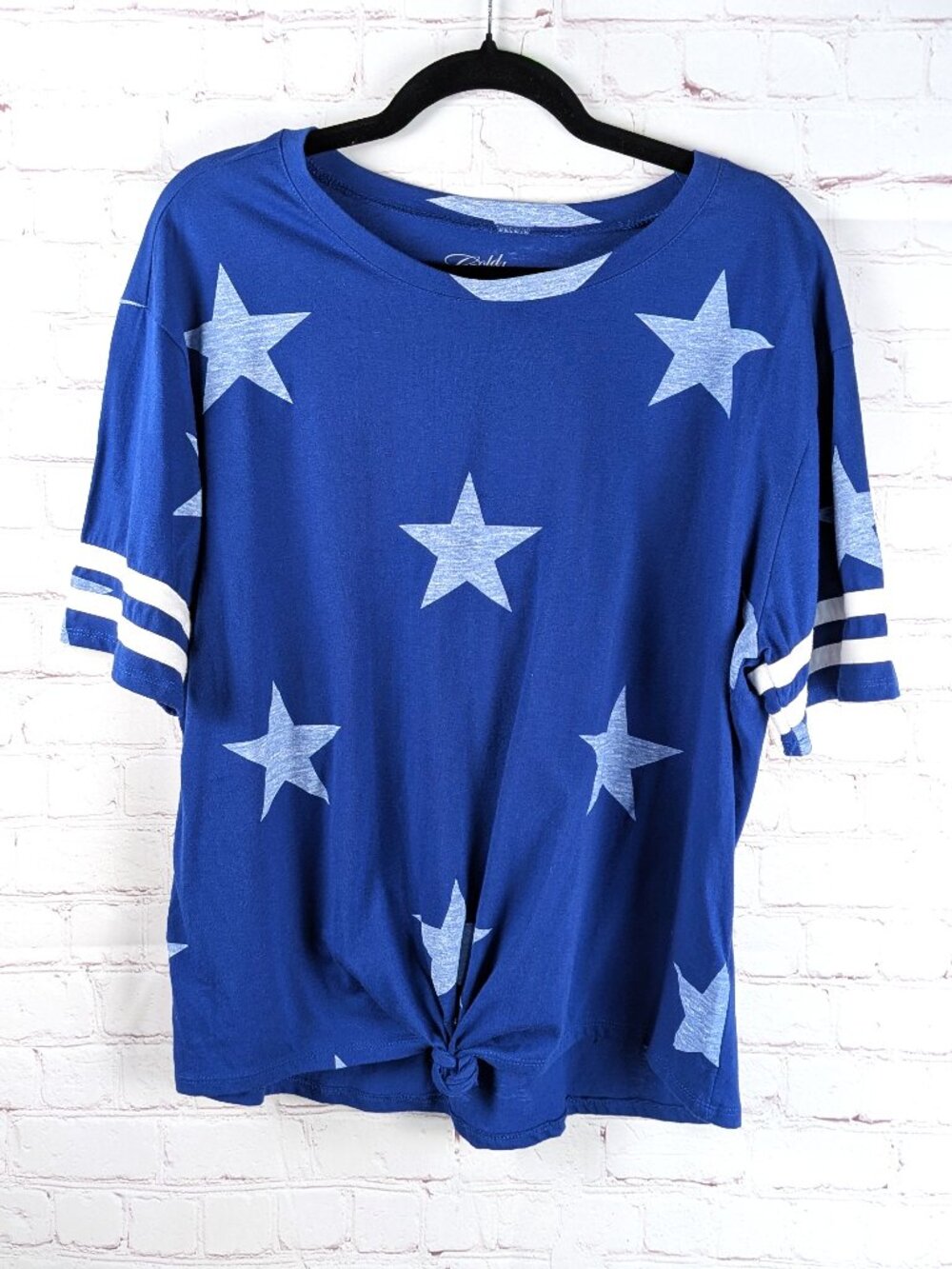Cold Crush Blue/White Patriotic Star Top 1X